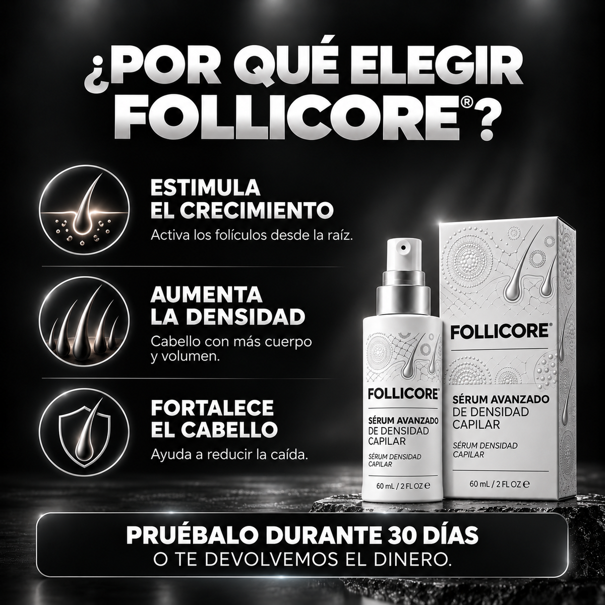 Follicore® Sérum Fortalecedor Crecimiento Capilar